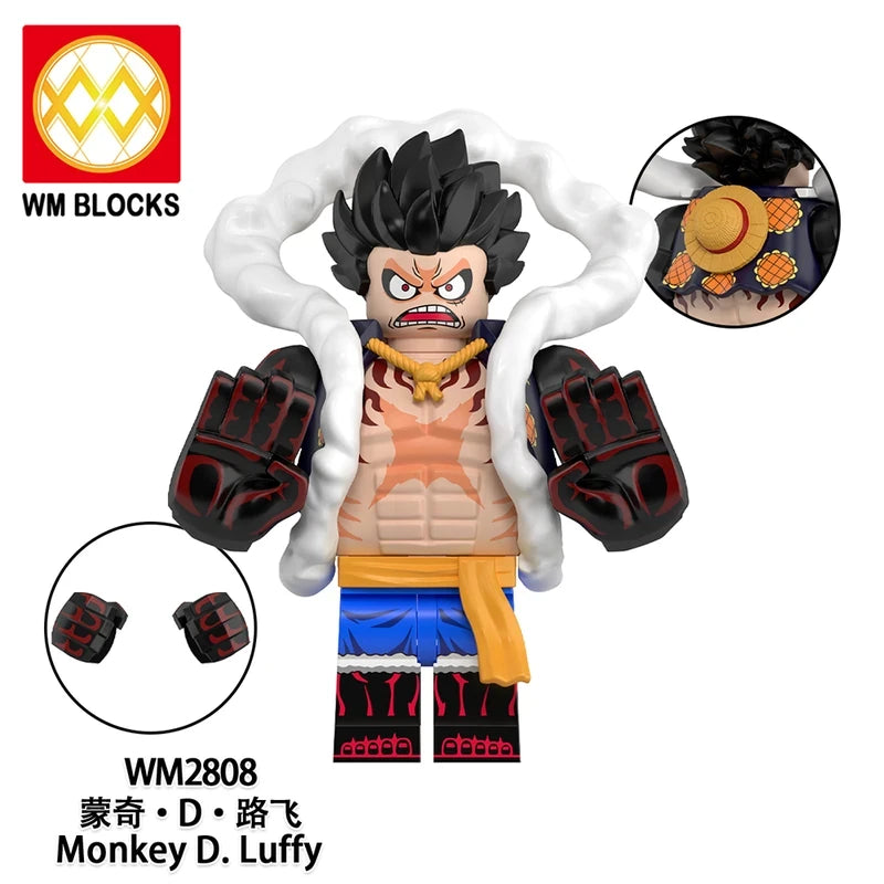 Monkey D. Luffy minifigures WM2808 One Piece figure