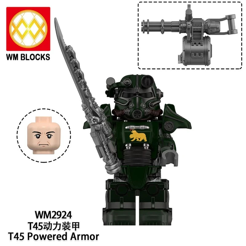 Fallout T-45 NCR Salvaged Power Armor Minifigure WM2924