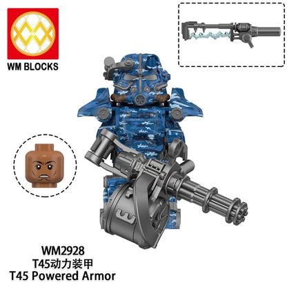 Fallout T-45 Power Armor Aquatic Camouflage Minifigure WM2928