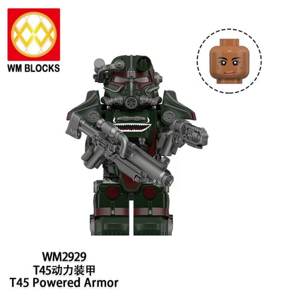 Fallout T-45 Power Armor Hot Rod Shark Minifigure WM2929