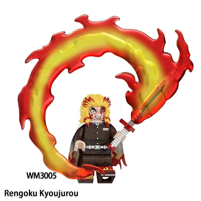 Rengoku Kyoujurou Minifigures WM3005 AnimeManga MiniFigure