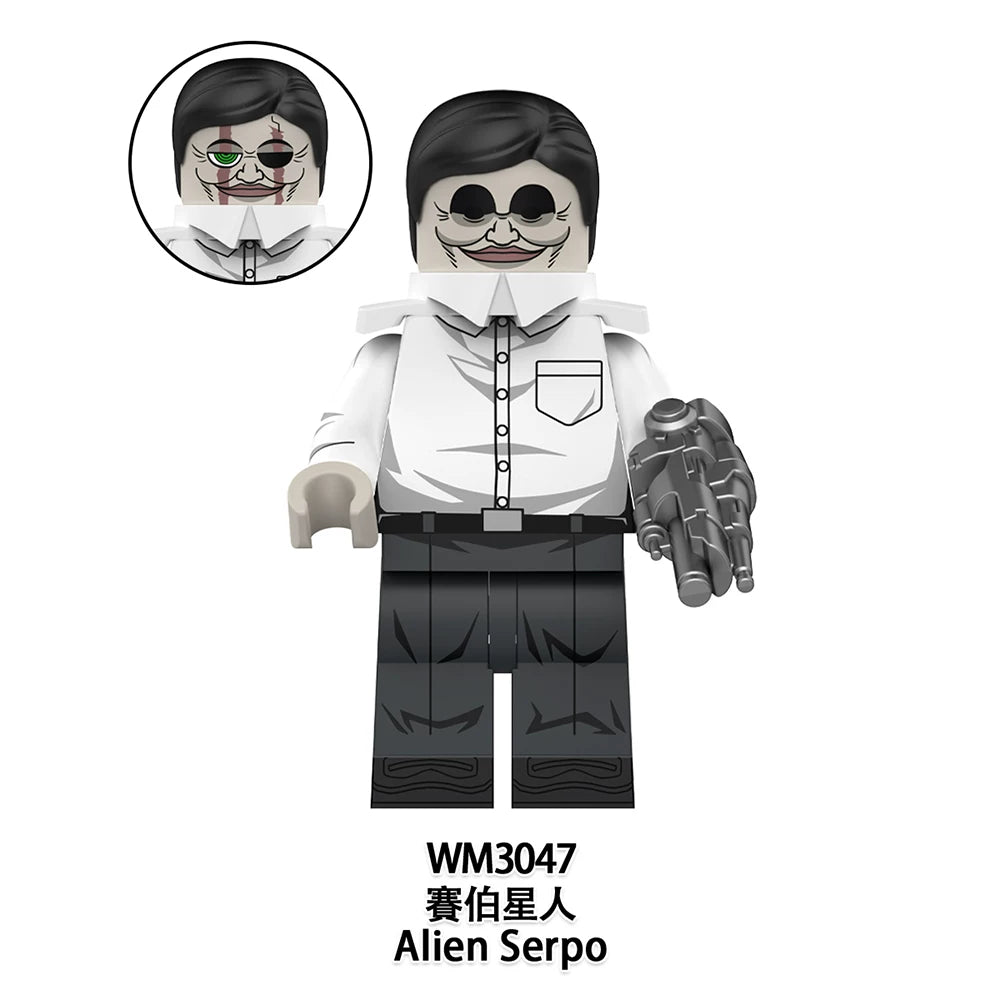 DAN DA DAN Series Minifigures WM6223 Shiratori Aira / Ayase Momo / Takakura Ken /Evil Eye Minifigures