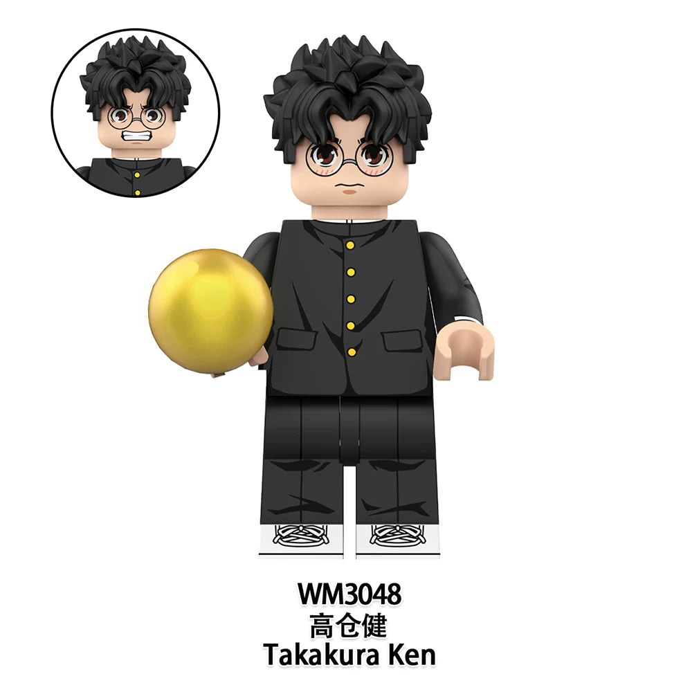 DAN DA DAN Series Minifigures WM6223 Shiratori Aira / Ayase Momo / Takakura Ken /Evil Eye Minifigures