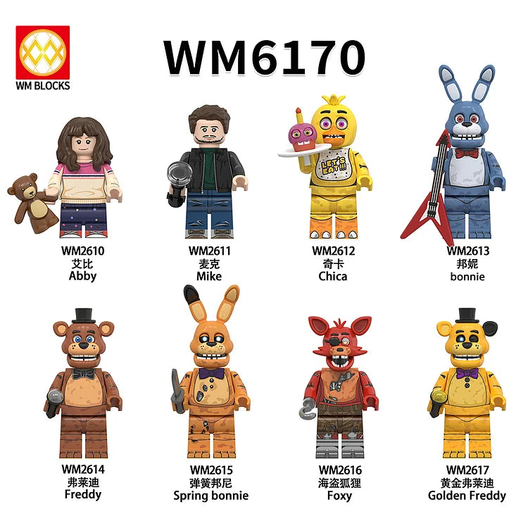 Five - Nights at Freddy's Character Minifigures Set WM6170