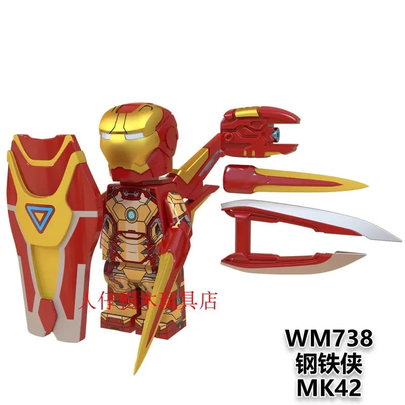 Iron Man Mk 42 Minifigures WM738 Marvel MiniFigure