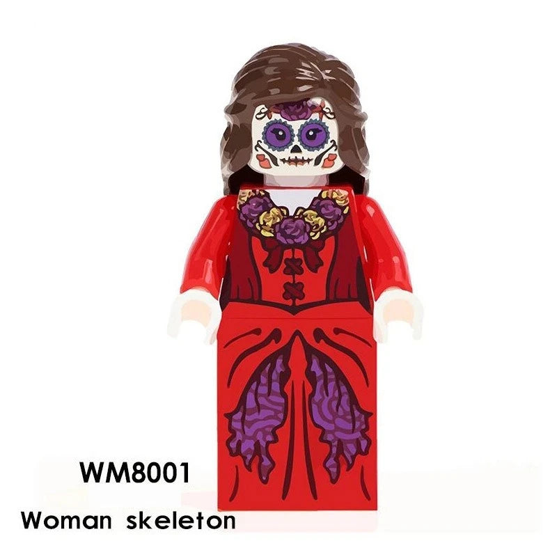 Skeleton Minifigures WM8001 Movies and TV MiniFigure