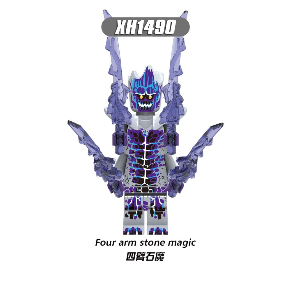 Four Arm Stone Magic Minifigures XH1490 Compatible With Lego