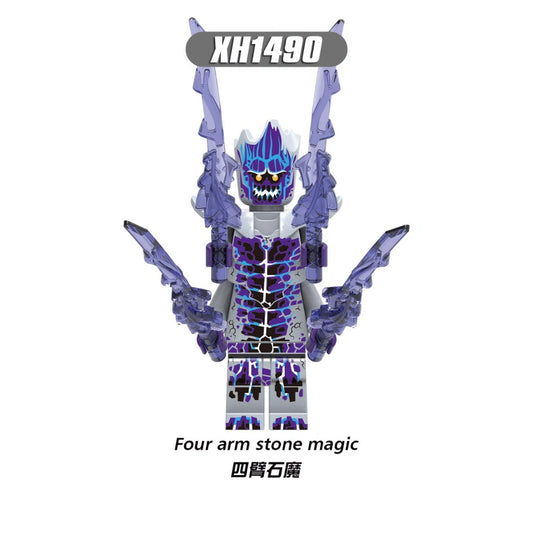 Four Arm Stone Magic Minifigures XH1490 Compatible With Lego