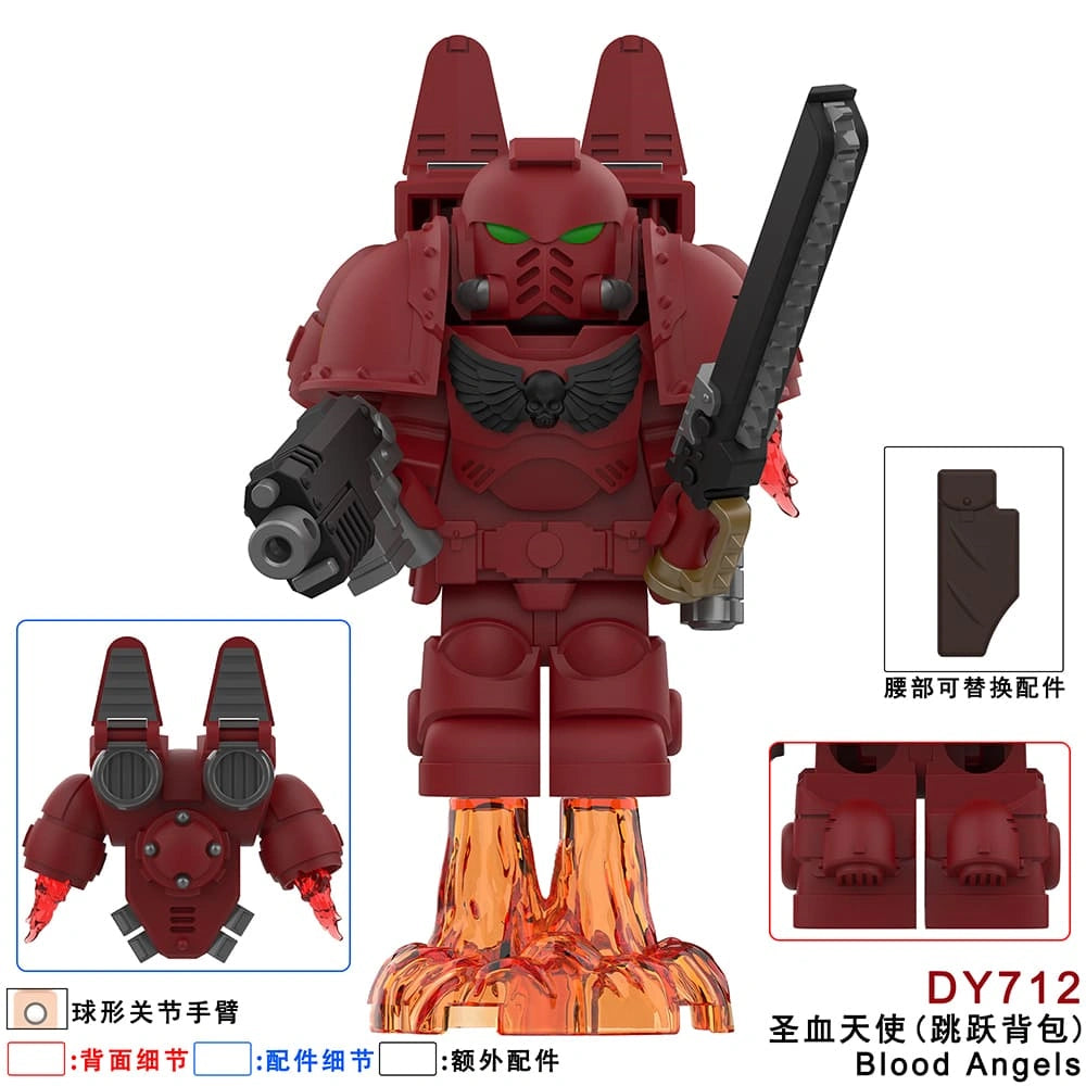 Blood Angels Minifigures DY712 Compatible With Lego