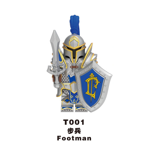Footman Minifigures T001 Compatible With Lego