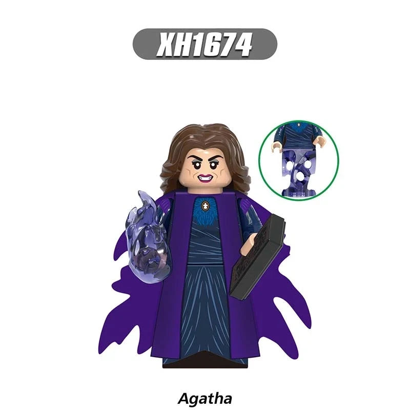 Agatha minifigures XH1674 Marvel figure
