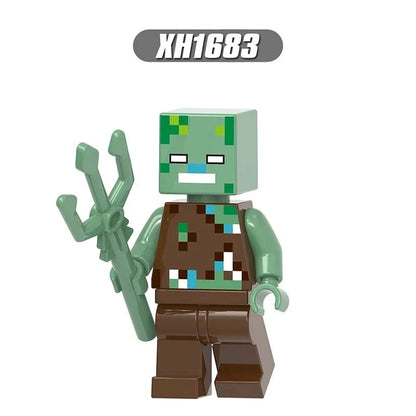 Drowned Minifigures XH1683 Minecraft MiniFigure