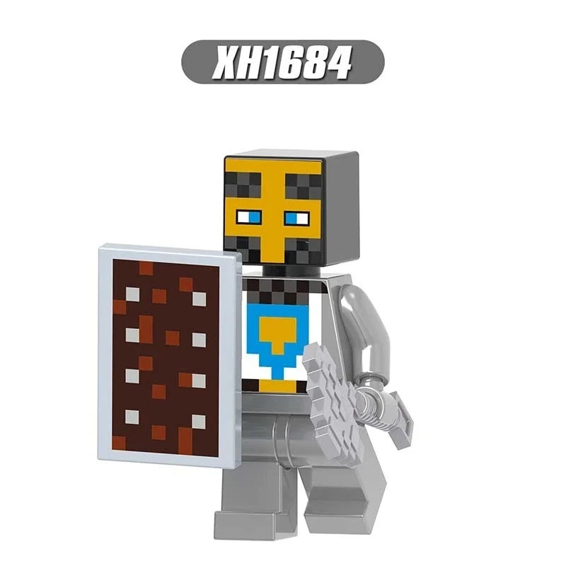 Knight Minecraft Player Minifigures XH1684 Minecraft MiniFigure
