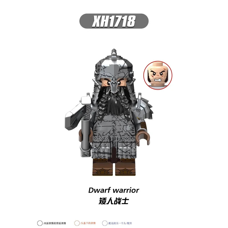 Dwarf Warrior XH1718 Minifigures The Lord of the Rings Minifigure
