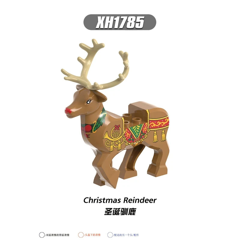 Christmas Reindeer minifigures XH1785 Other figure