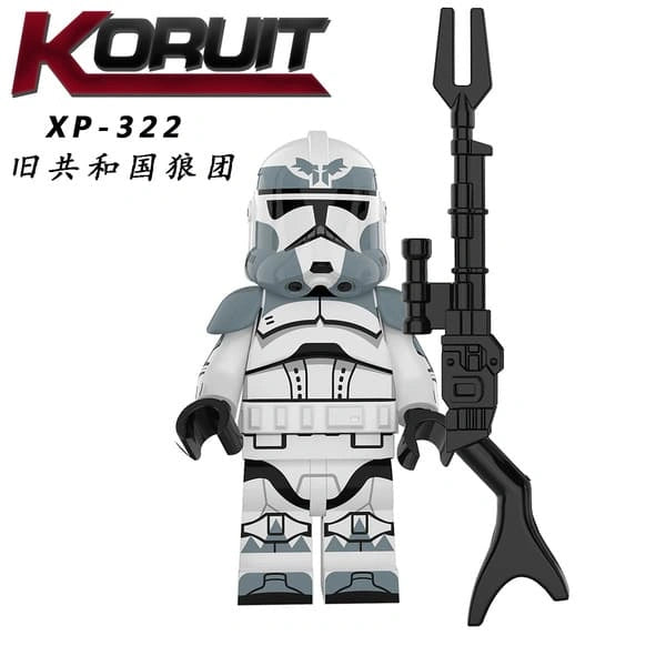 Wolfpack Clone Trooper Minifigures XP-322 Compatible With Lego