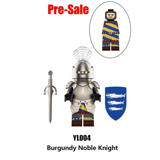Burgundy Noble Knight Minifigures YL004 Other MiniFigure