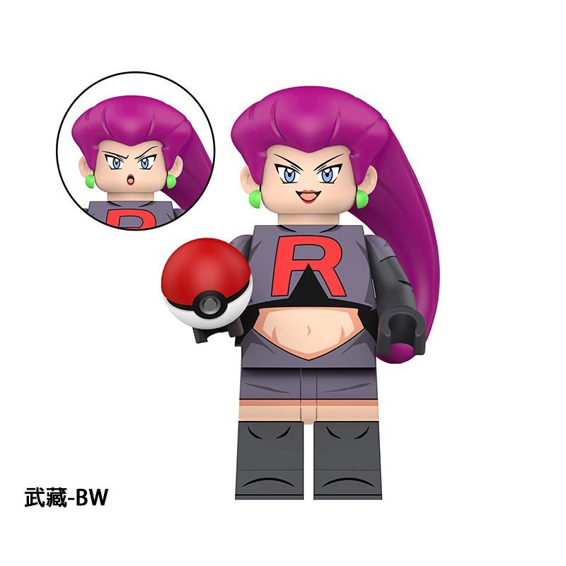 Pokemon Minifigure Jessie team Rocket